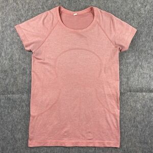 Lululemon Metal Vent Tech T-Shirt Women's 10 Short Sleeve Pink Athleisure